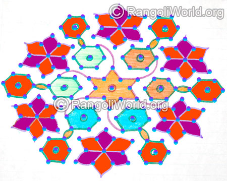 Flowers kolam jan 2016